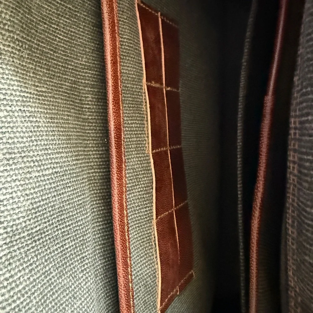 Brown Leather Men's Briefcase - Classic Professional Satchel